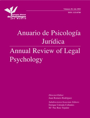 Portada del Anuario de Psicología Jurídica